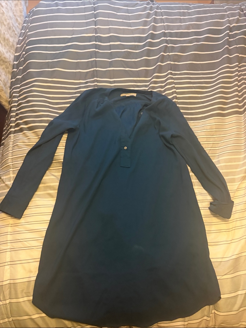 LOFT Teal Long Sleeve Tunic